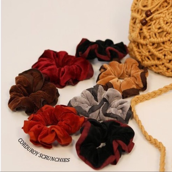 Accessories - Cute corduroy scrunchies